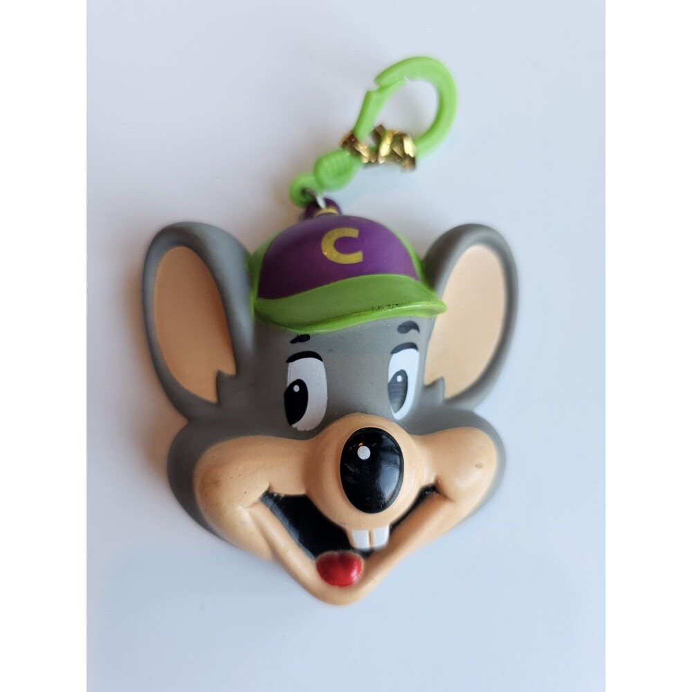 2011 Chuck E Cheese Head Token Coin Pouch Holder Keychain Rare